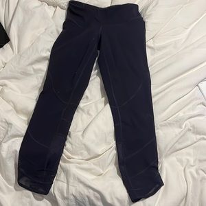dark navy ankle cropped pants